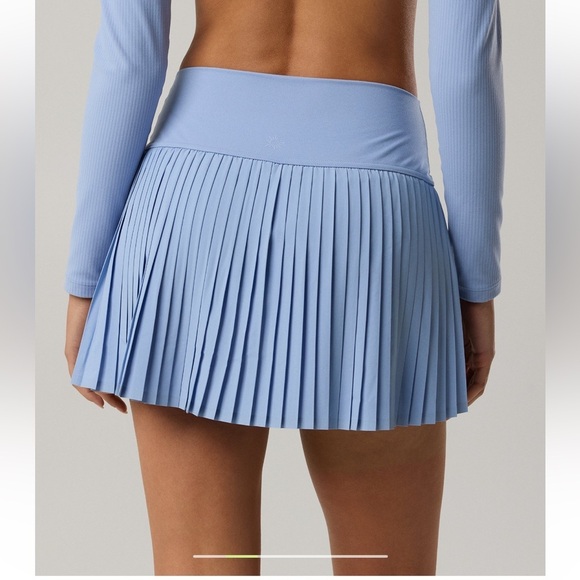 Aerie Highrise Light Blue Pleated Mini Tennis Skort Size Small - Picture 5 of 15